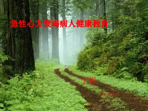 急性心力衰竭病人健康教育