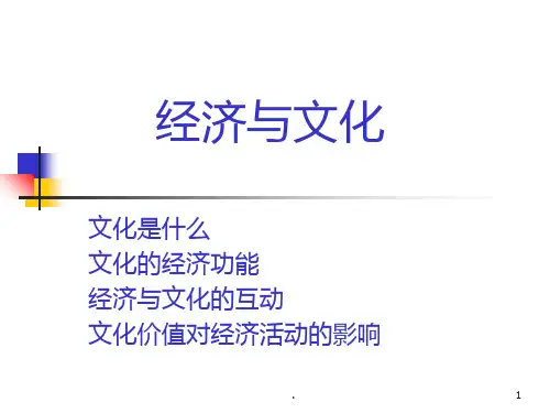 《经济与文化》PPT课件