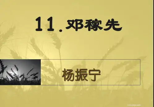 七下1.《邓稼先》概述