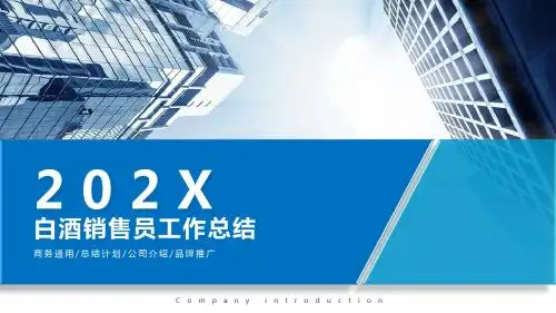白酒销售员工作总结ppt