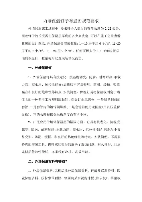 内墙保温钉子布置图规范要求