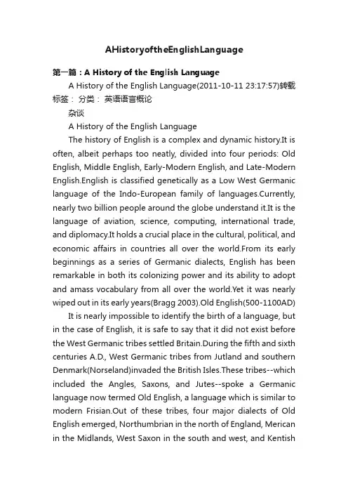 AHistoryoftheEnglishLanguage