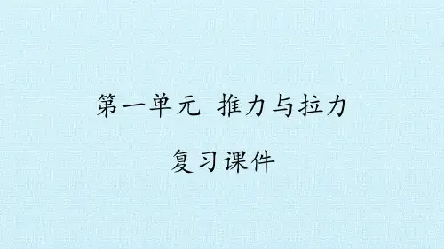 湘科版小学科学二年级下册单元复习课件(全册)