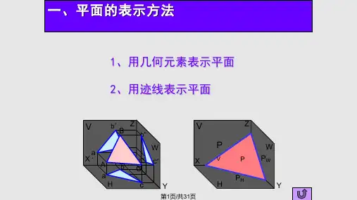 平面的投影PPT课件
