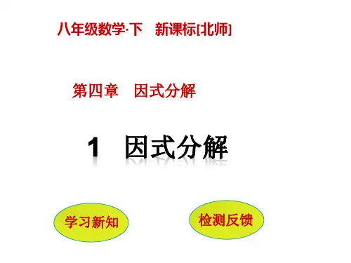 1因式分解PPT课件(北师大版)