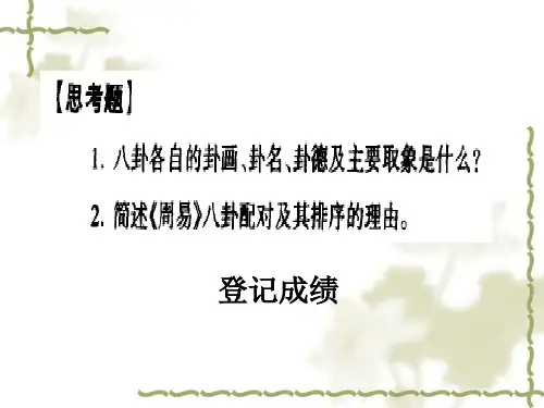 六十四卦的卦画