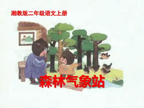 湘教版二年级语文上册《森林气象站》PPT课件(2篇)