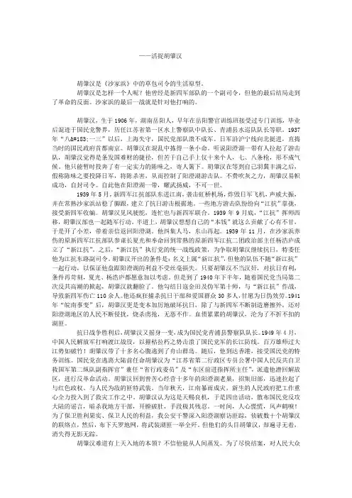 沙家浜的最后一战