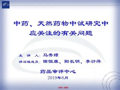 中药新药质量标准的研究及常见问题分析