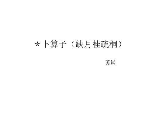 卜算子(缺月桂疏桐)_课件