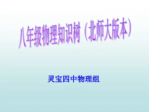 八年级物理知识树
