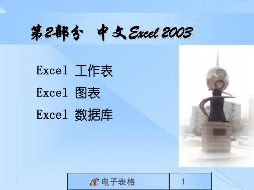 Excel2003讲解