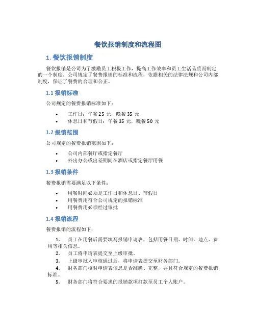 餐饮报销制度和流程图