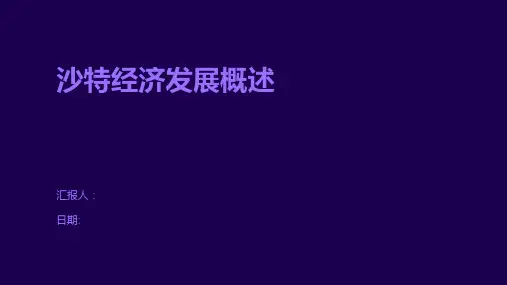 沙特经济发展概述
