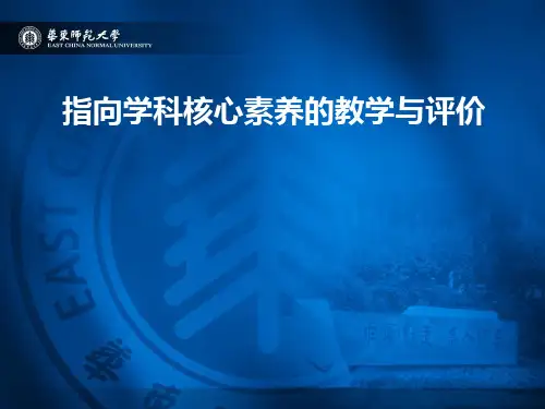 指向学科核心素养的教学与评价(45张)