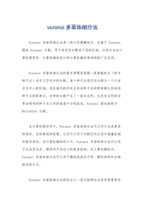 voronoi多面体细分法