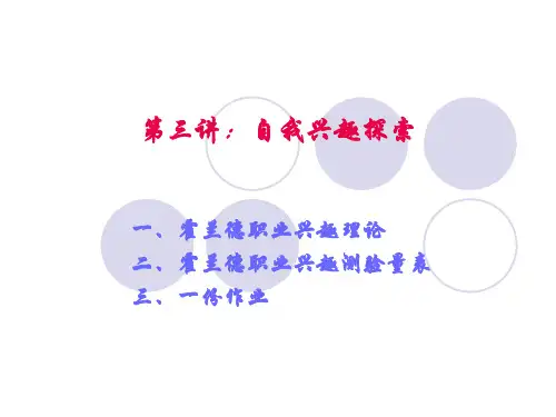 自我兴趣探索PPT课件