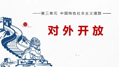 《对外开放》PPT优秀课件