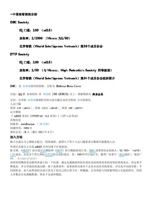 中国高智商俱乐部