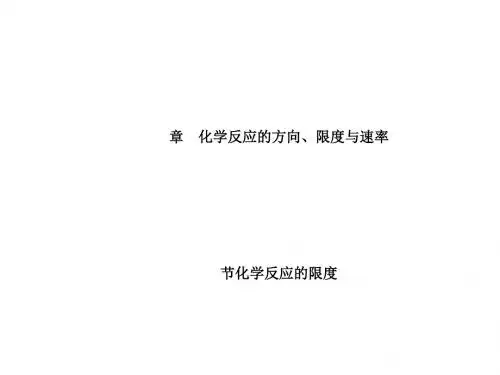 化学课件《化学反应的限度》优秀ppt19 鲁科版