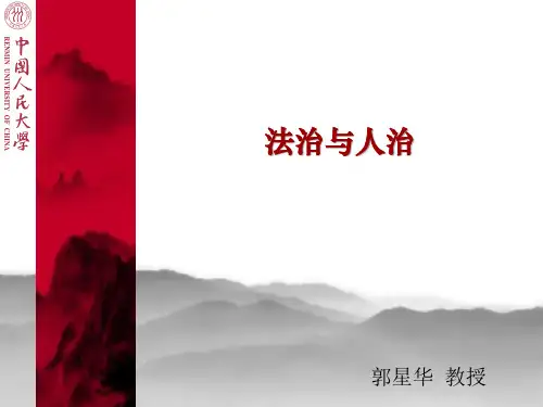 法治与人治PPT课件