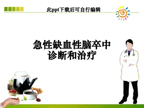 急性缺血性脑卒中诊断和治疗ppt课件