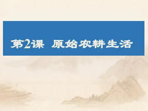 人教部编版七年级上册第2课 原始农耕生活(27张)教育课件