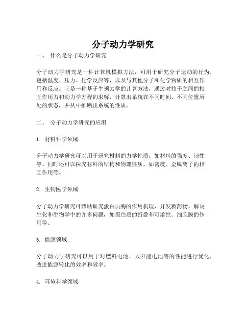 分子动力学研究