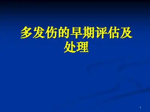 多发伤患者的早期评估及处理ppt课件
