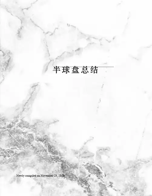 半球盘总结