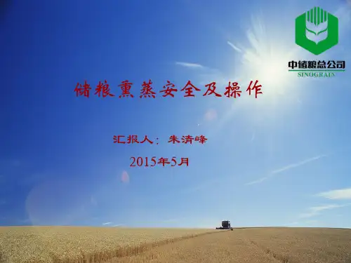 储粮熏蒸安全及操作-朱清峰