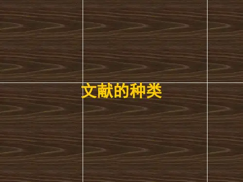 文献类型