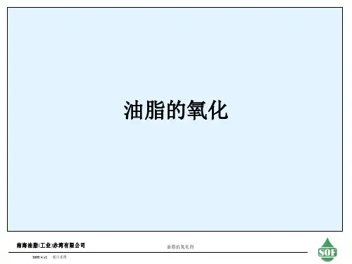 油脂的氧化ppt课件