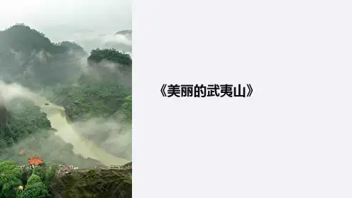 《美丽的武夷山》课件