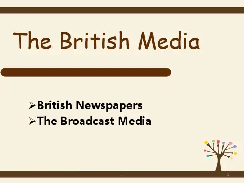 The British Media 英国媒体(课堂PPT)