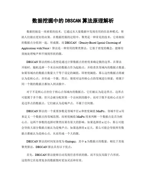 数据挖掘中的DBSCAN算法原理解析