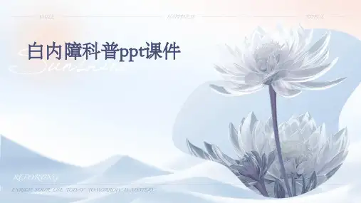 白内障科普ppt课件