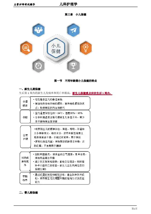 主管护师-儿科护理学讲义-3