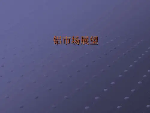 【精品模板】铝市场展望PPT模板