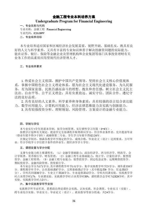 金融工程-2011