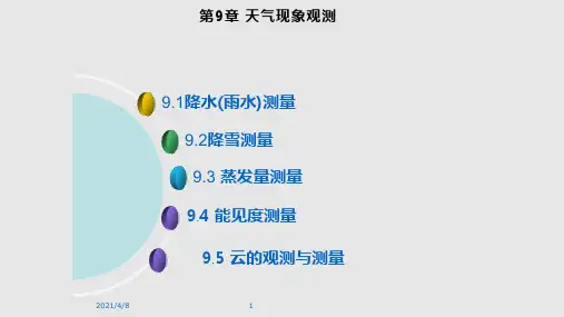 天气现象观测PPT课件