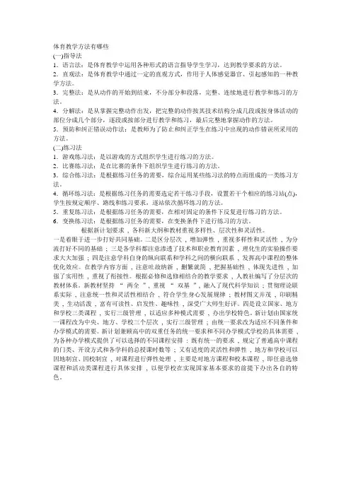 体育教学方法有哪些 (2)