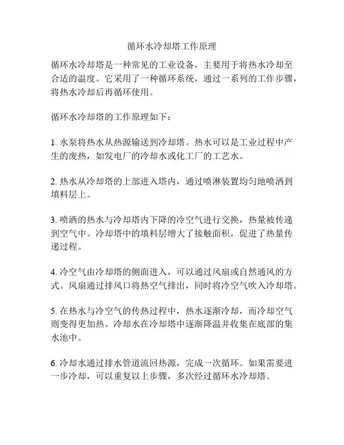 循环水冷却塔工作原理