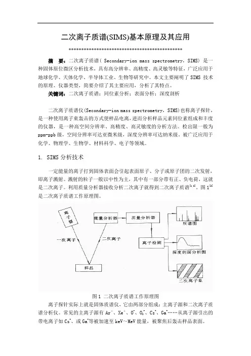 二次离子质谱