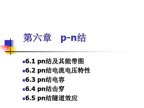 半导体物理学课件7 p-n结