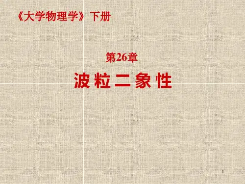 第26章_波粒二象性