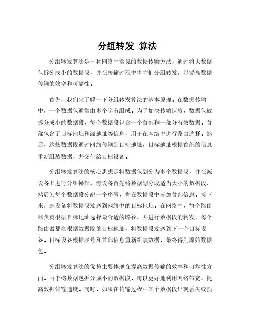 分组转发 算法