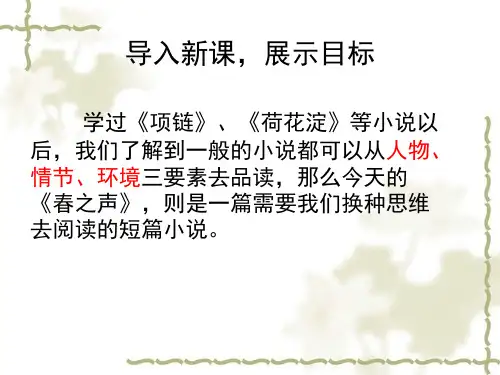 《春之声》优秀课件