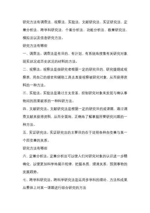 研究方法有