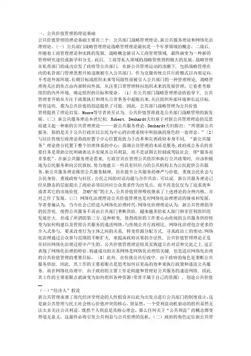 公共价值管理
